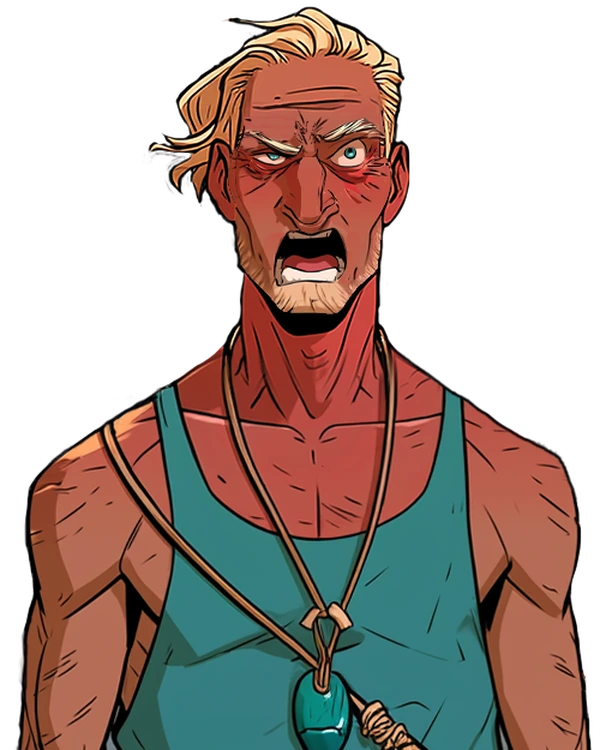 Keeve Rourke, weathered and grinning